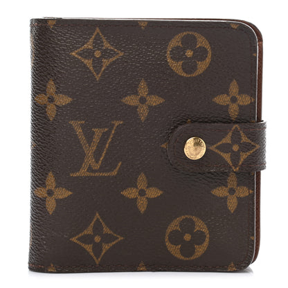 Louis Vuitton Monogram Compact Zippe Zipped Wallet 1 of 11