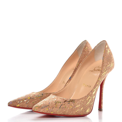 Christian Louboutin Liege Lame Decoltish 100 Pumps 35.5 Multicolor 3 of 9