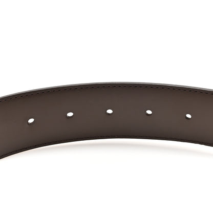 Louis Vuitton Calfskin Monogram 30mm LV Initiales Reversible Belt 85 34 Black 3 of 5