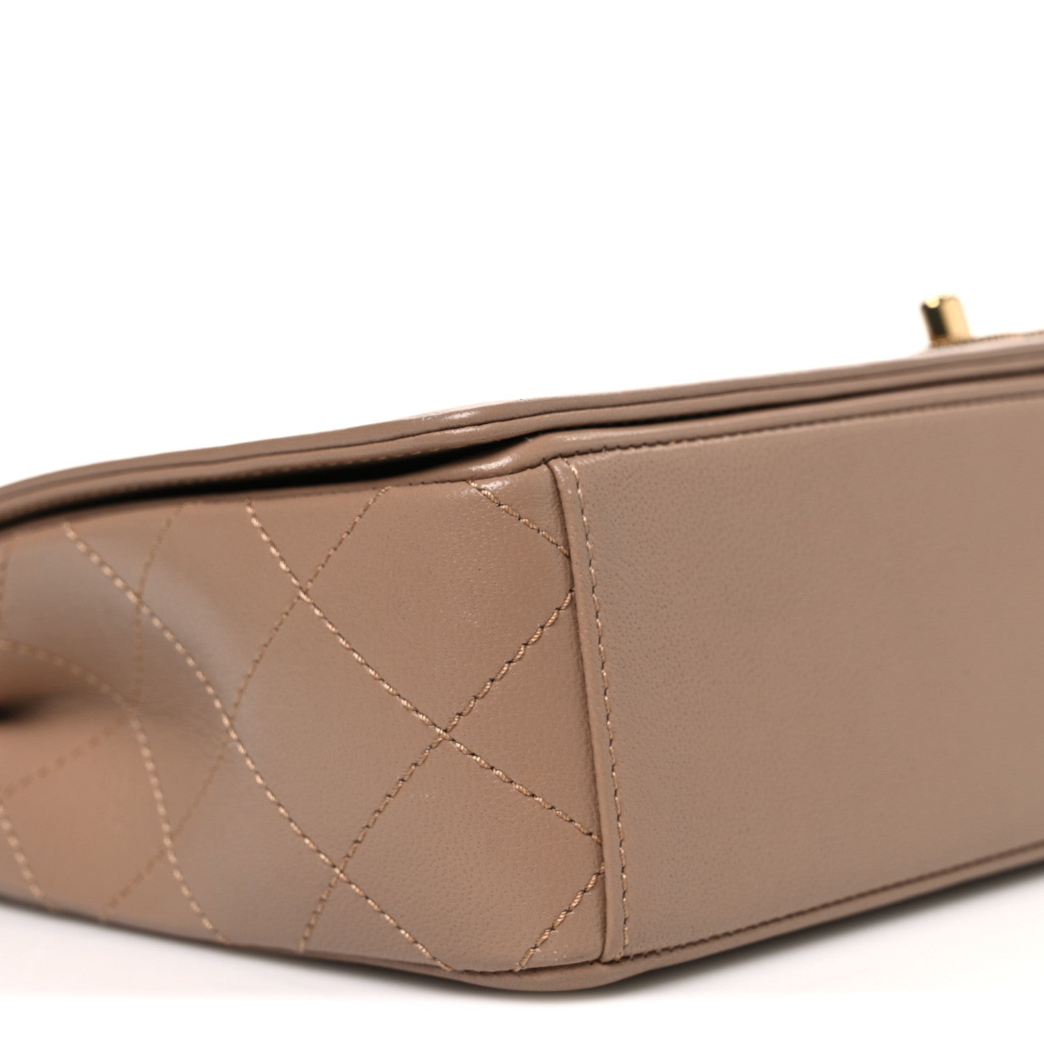 Chanel Sheepskin Quilted Vintage Mademoiselle Flap Beige 9 of 11
