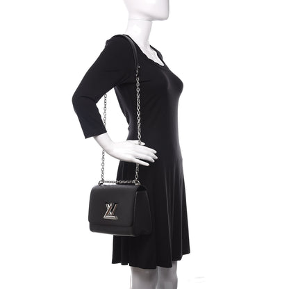 Louis Vuitton Epi Twist Shoulder Bag MM Black 2 of 10