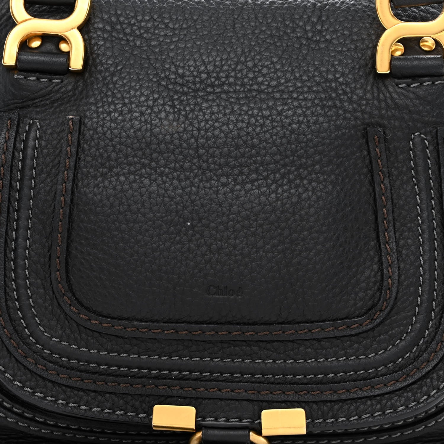 Chloe Calfskin Small Marcie Satchel Black 8 of 14