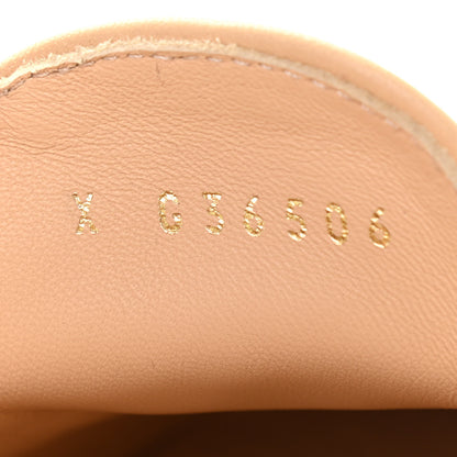 Chanel Lambskin Quilted Womens CC Loafers 36.5 Beige 8 of 8