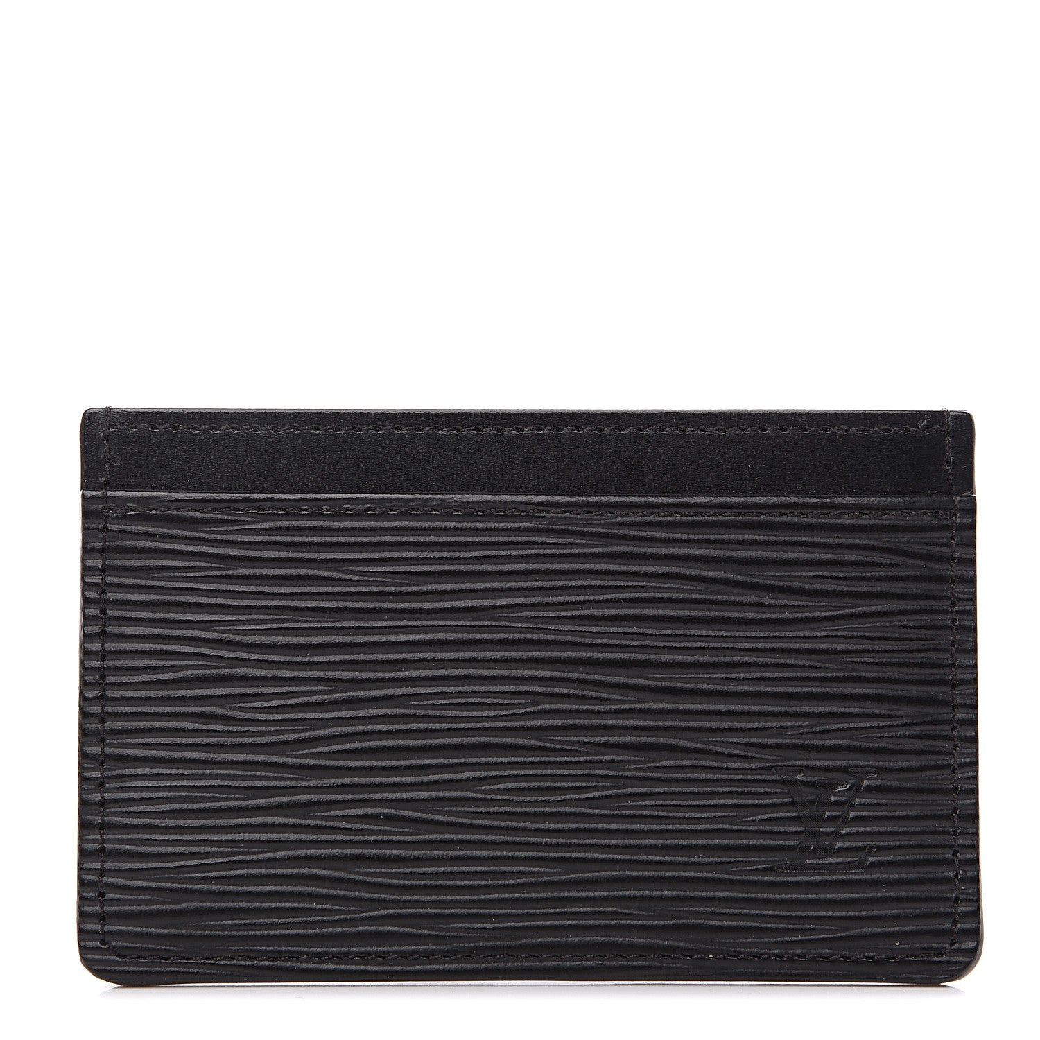Louis Vuitton Epi Card Holder Black 1 of 6
