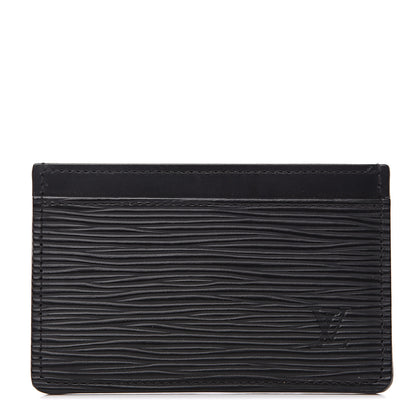 Louis Vuitton Epi Card Holder Black 1 of 6