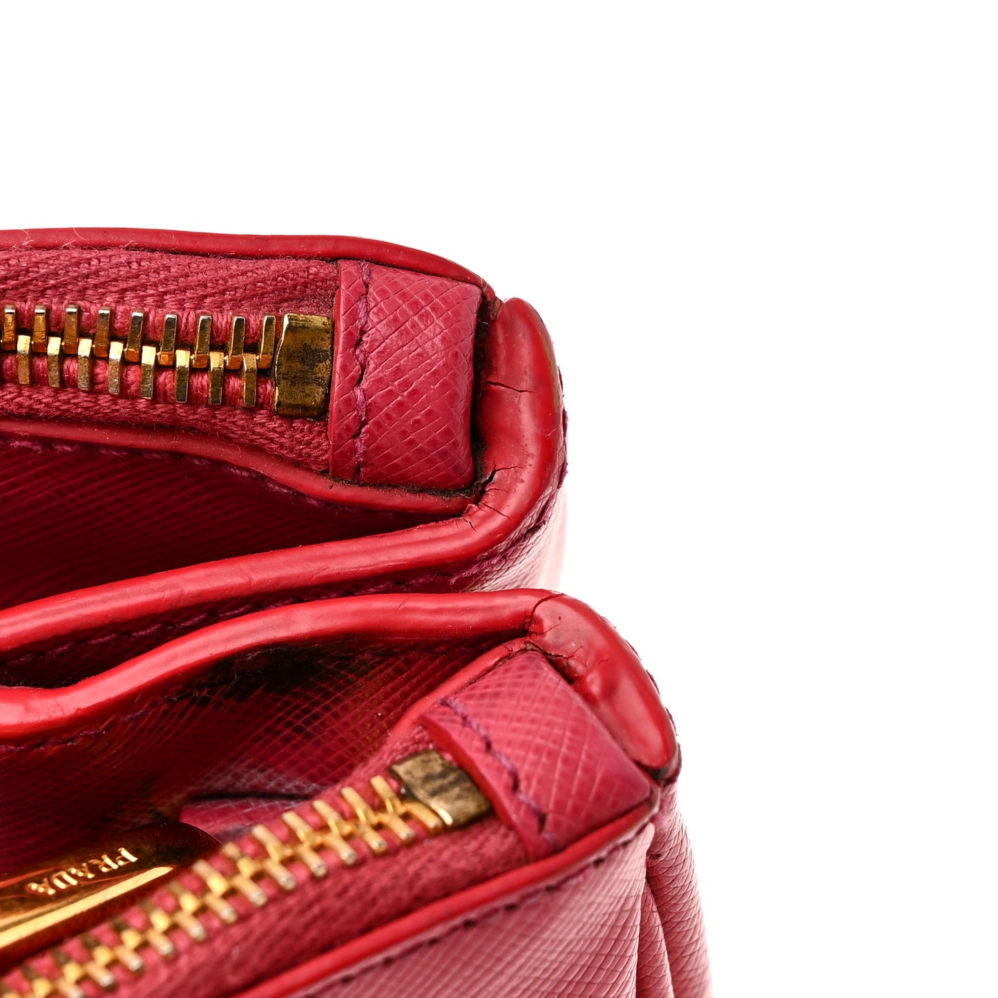 Saffiano Medium Galleria Double Zip Tote Peonia