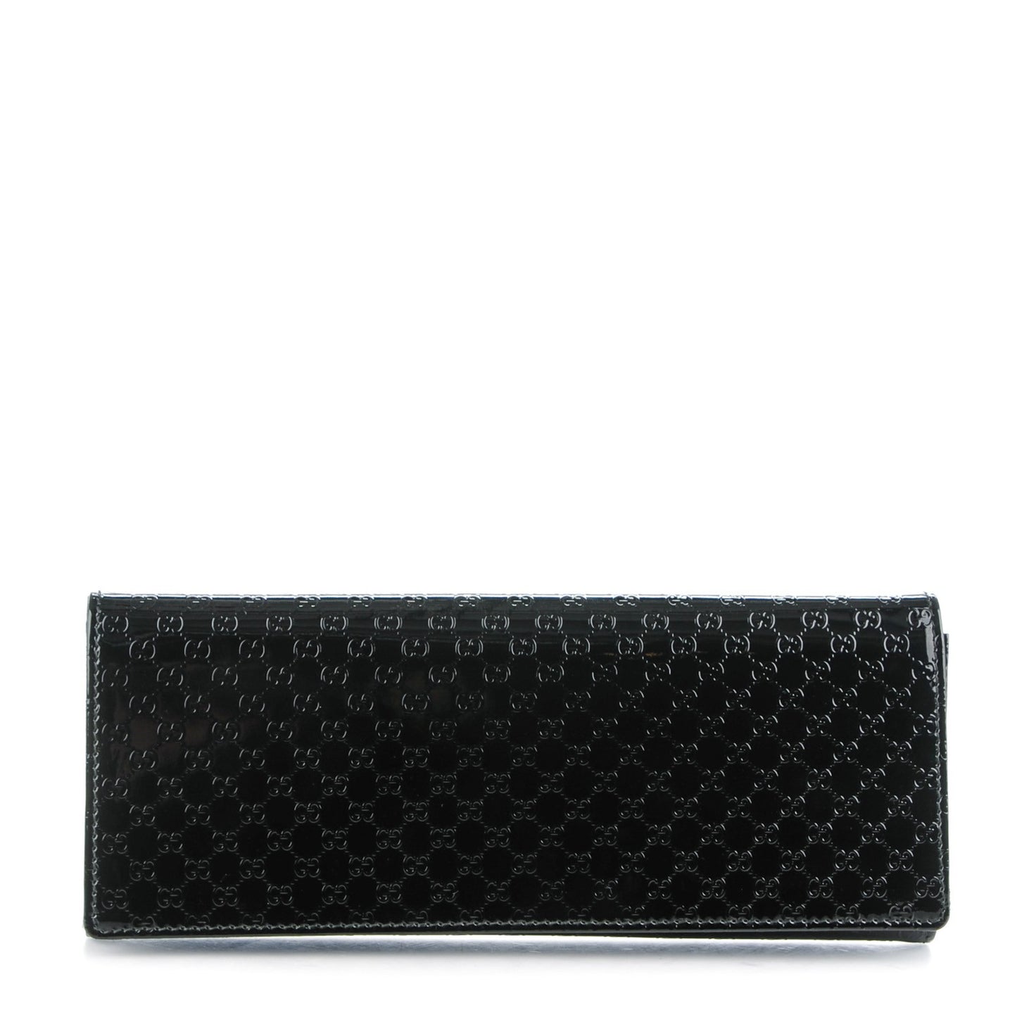 Patent Microguccissima Small Broadway Clutch Black