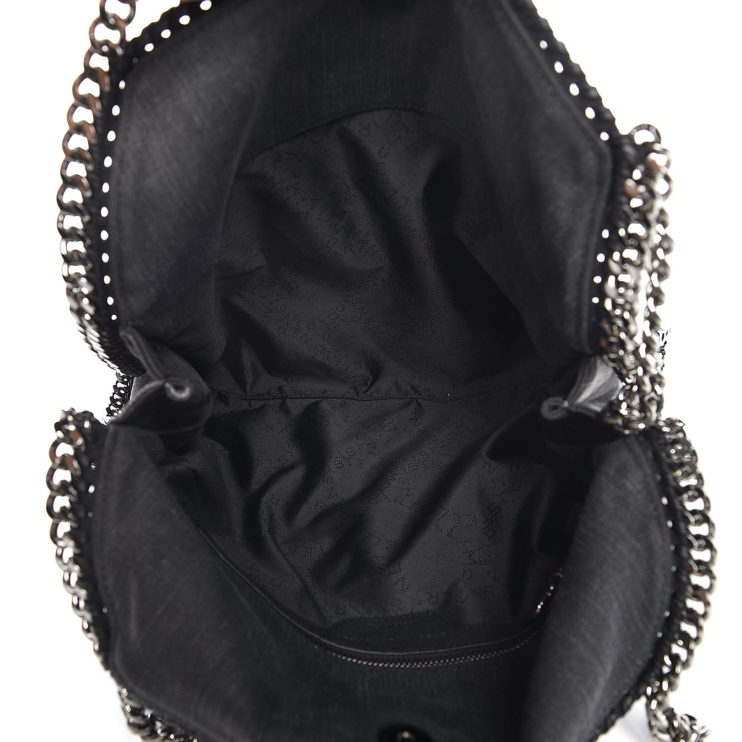 Denim Star Small Falabella Tote Black