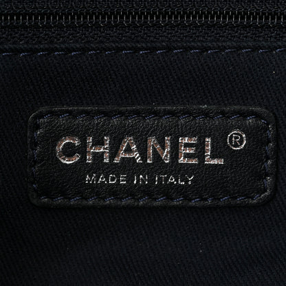 Chanel Denim Small Deauville Tote Dark Blue 6 of 12