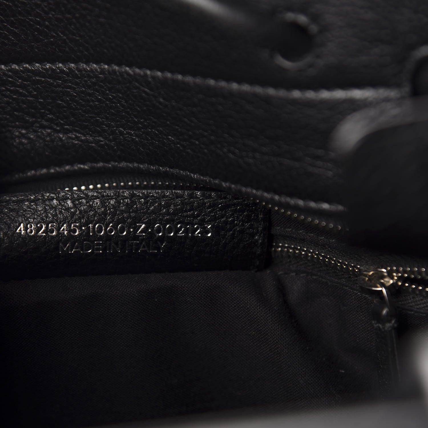 Balenciaga Calfskin Medium Logo North South Shopping Tote Black 9 of 10