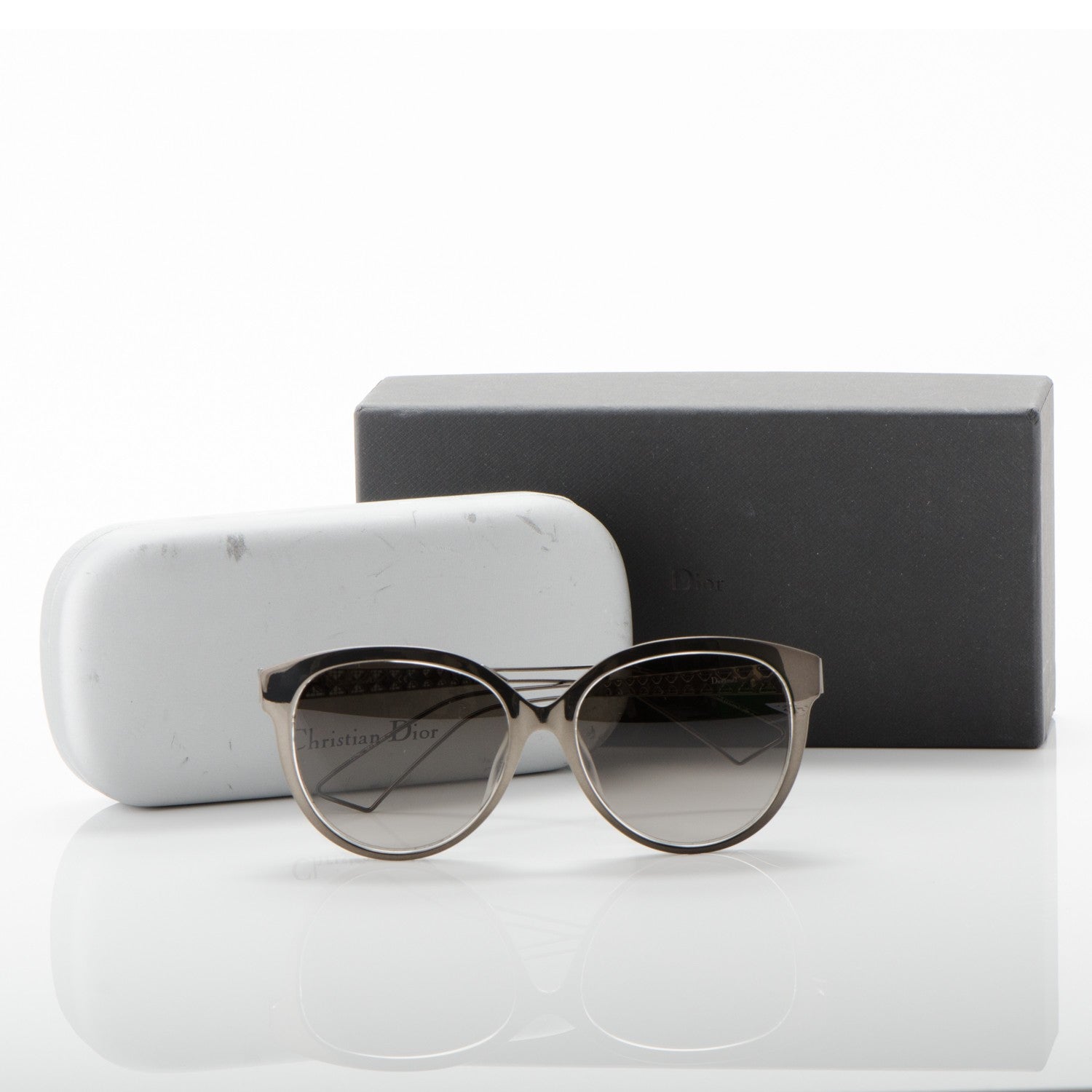 Christian Dior Diorama Sunglasses Grey Crystal 7 of 7