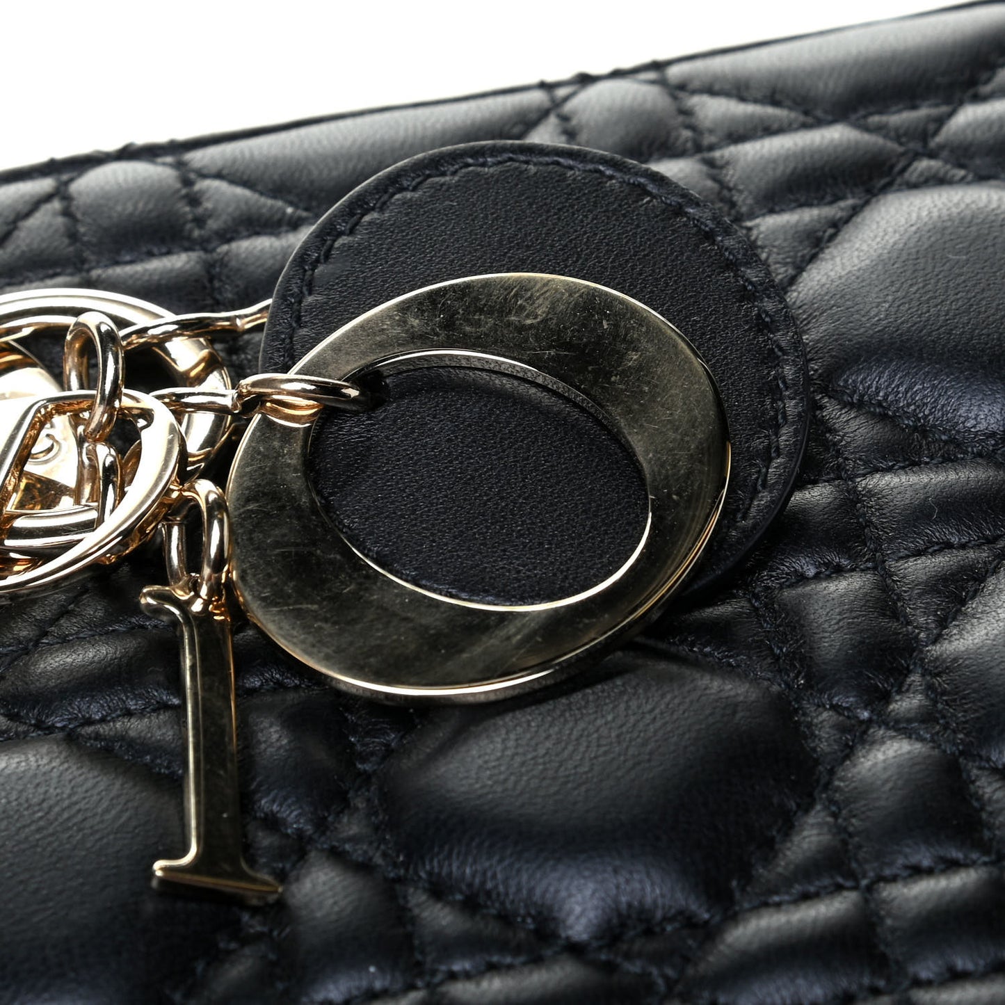 Lambskin Cannage Mini Lady Dior Black