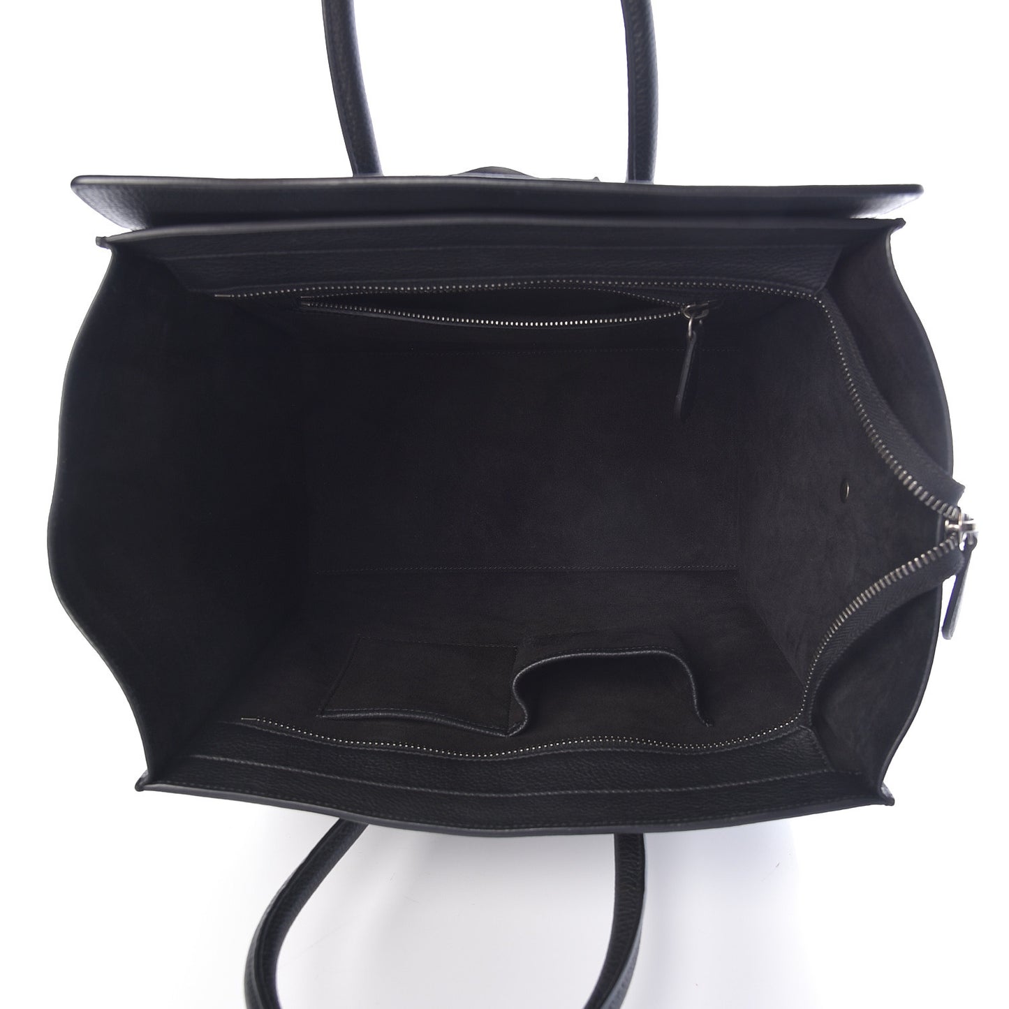 Drummed Calfskin Mini Luggage Black