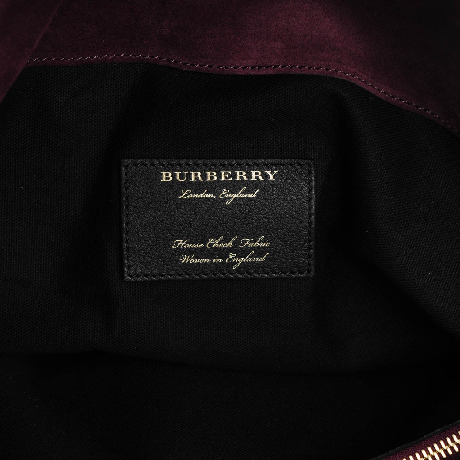Burberry Suede House Check Cornwall Hobo Mahogany Red 6 of 14