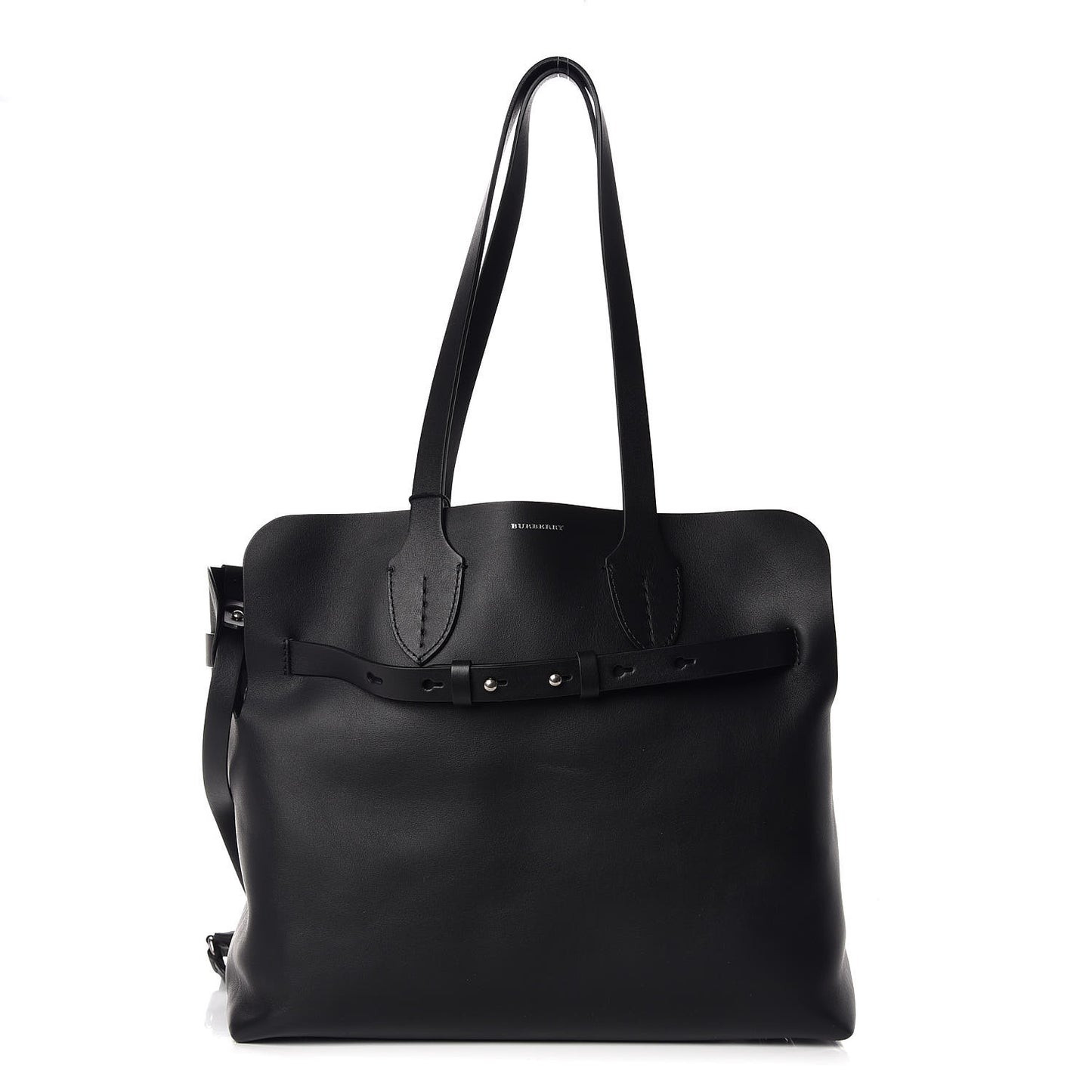 Soft Smooth Calfskin Medium Tote Black