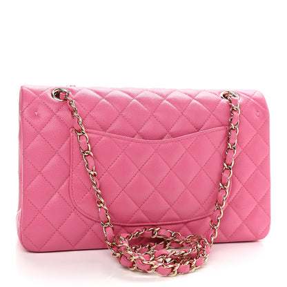 Chanel Caviar Quilted Medium Double Flap Pink 2 of 8