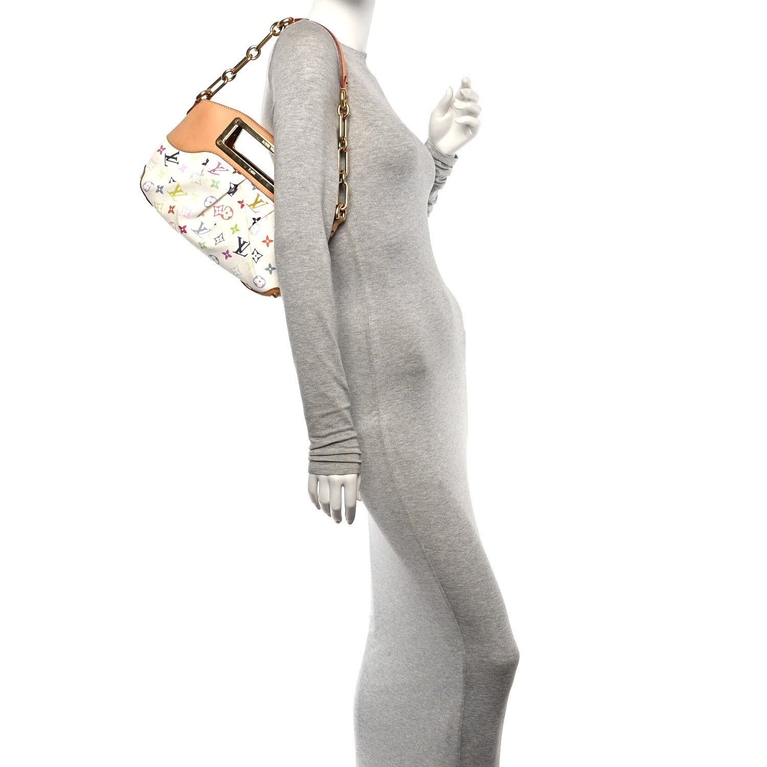 Louis Vuitton Monogram Multicolor Judy PM White 2 of 9