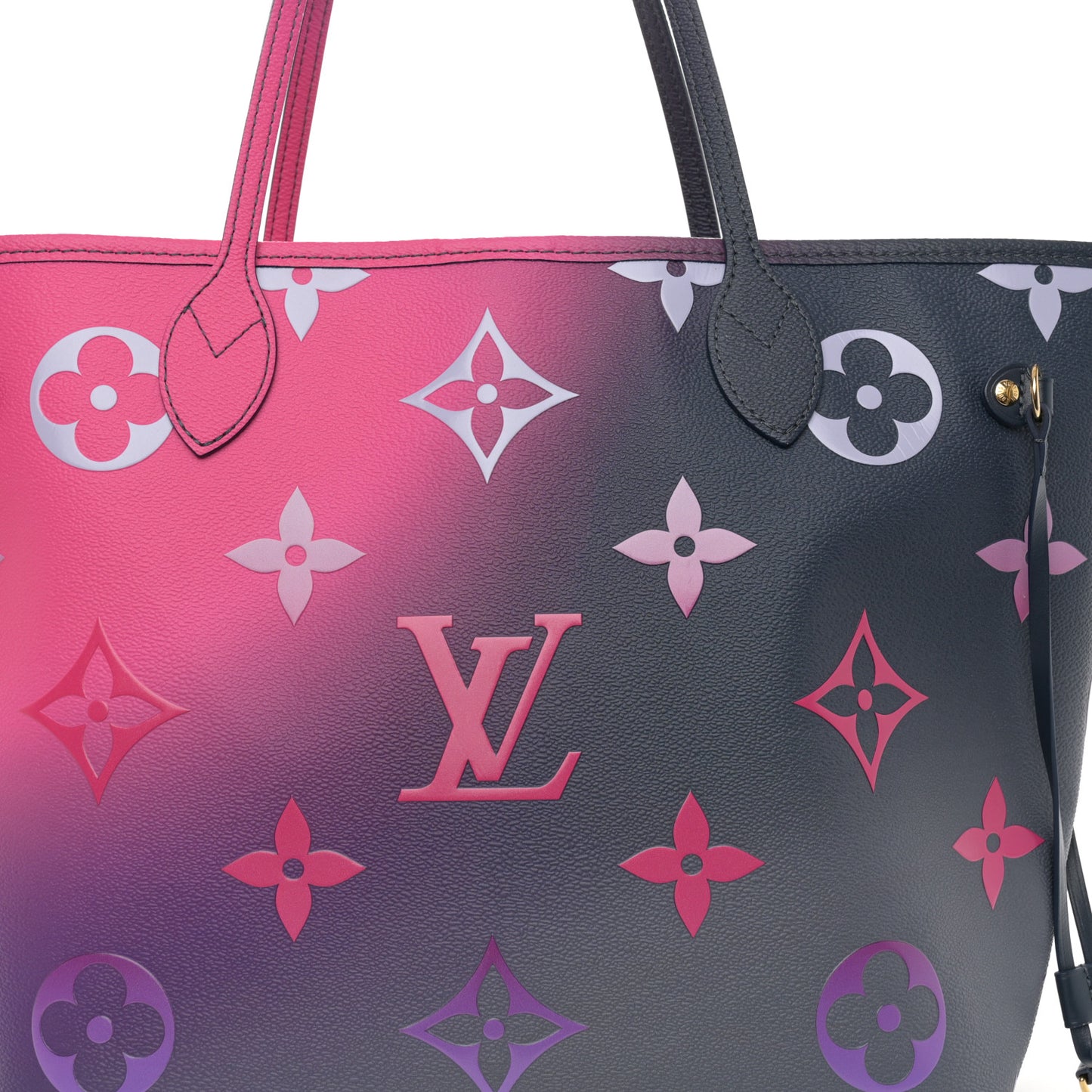 Monogram Giant Spring In The City Neverfull MM Midnight Fuchsia