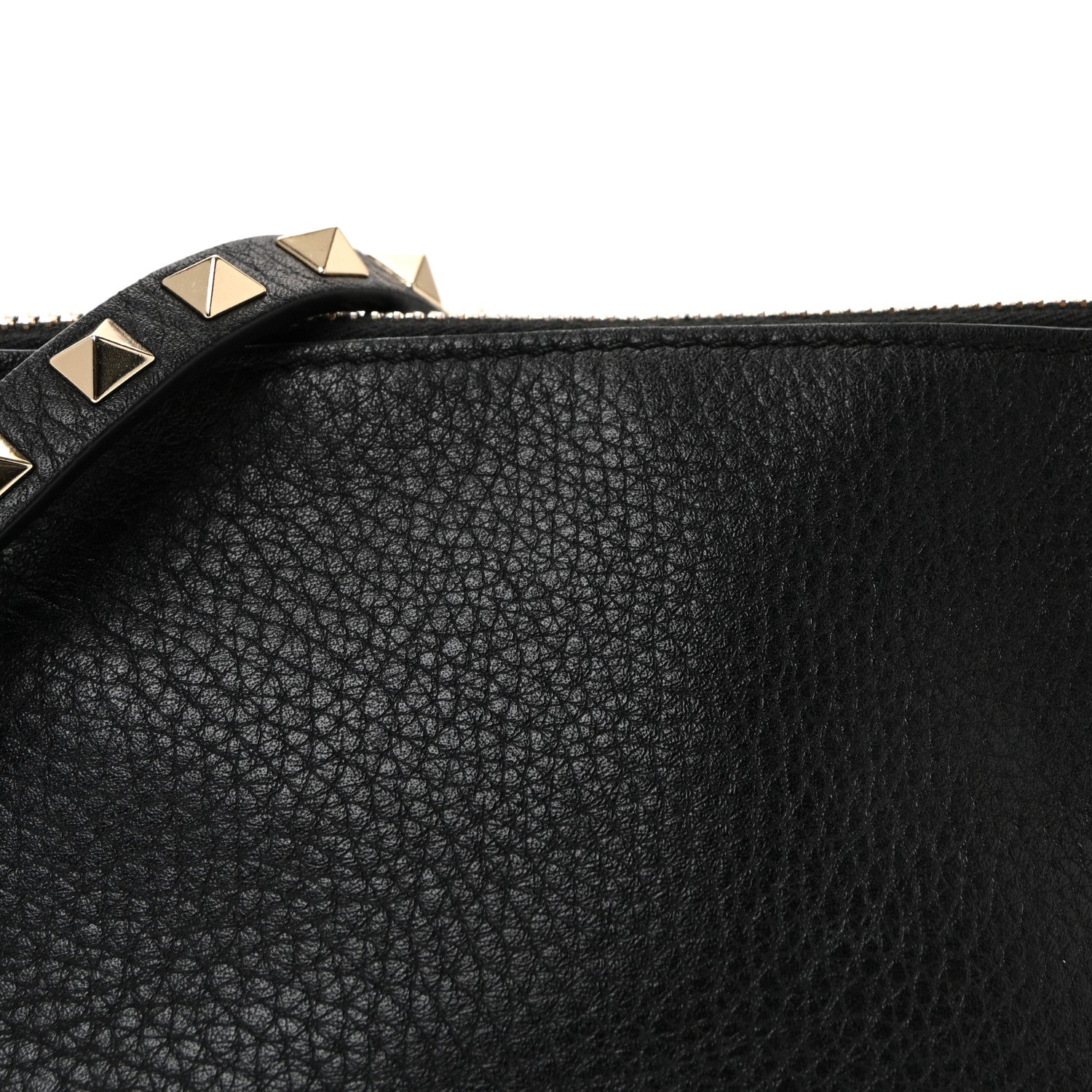 Valentino Garavani Pebbled Calfskin Small Rockstud Flip Lock Shoulder Bag Black 7 of 9