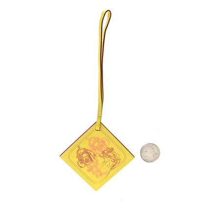 Hermes Swift Carre Nano Bag Charm Lime Rouge Pourpre Rose Azalee 2 of 4