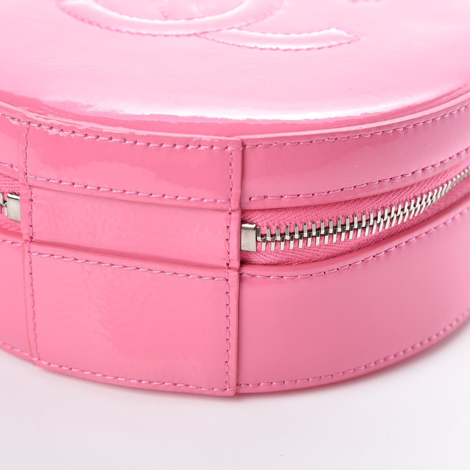 Chanel Patent Round As Earth Evening Bag Pink 6 of 10