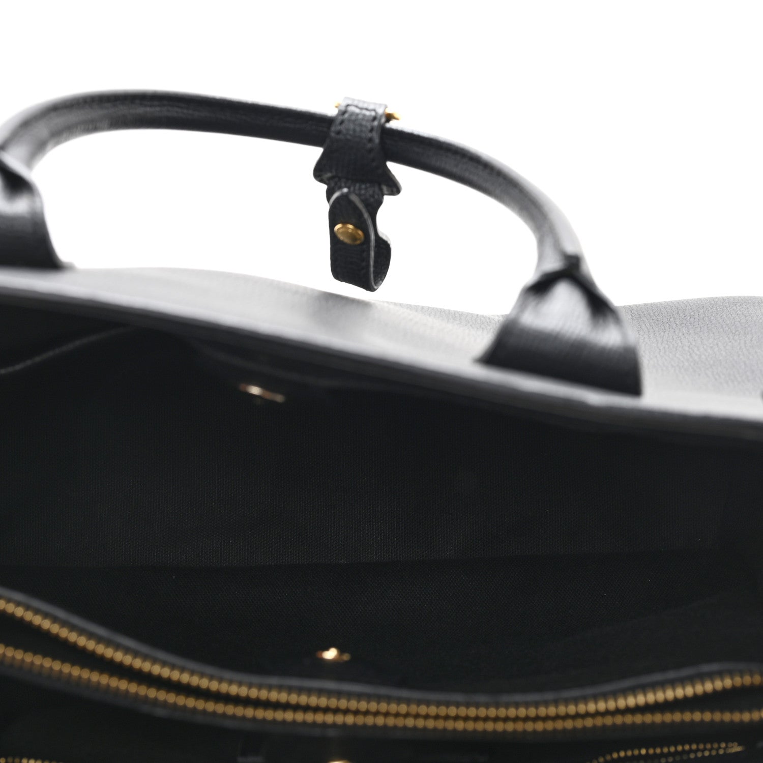 Burberry Derby Calfskin House Check Medium Banner Tote Black 5 of 10