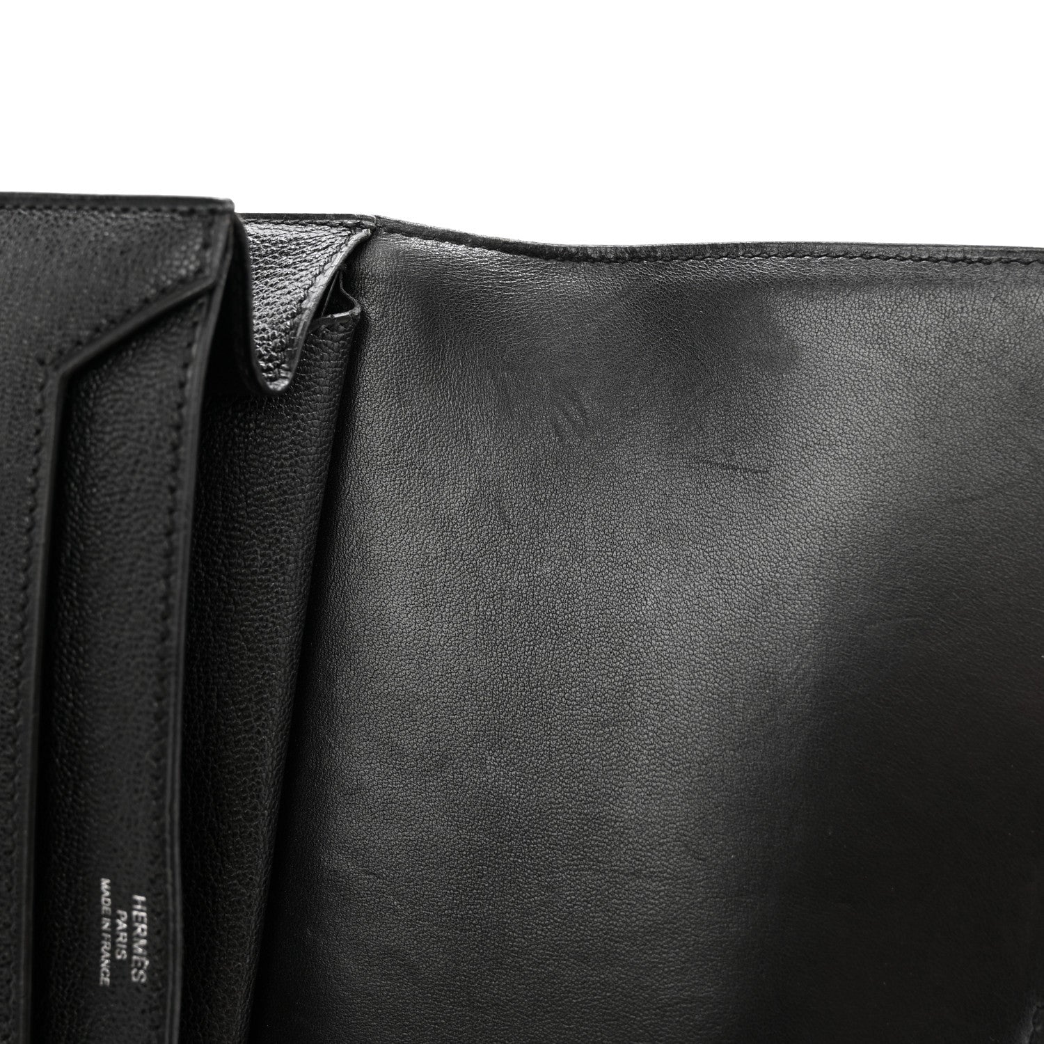 Hermes Chevre Mysore Verrou Clutch Black 9 of 14