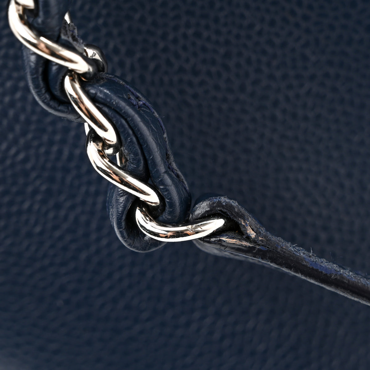 Caviar Timeless CC Soft Tote Navy Blue