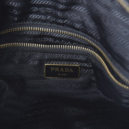 Prada Tessuto Nylon Saffiano Shopping Tote Black 7 of 10