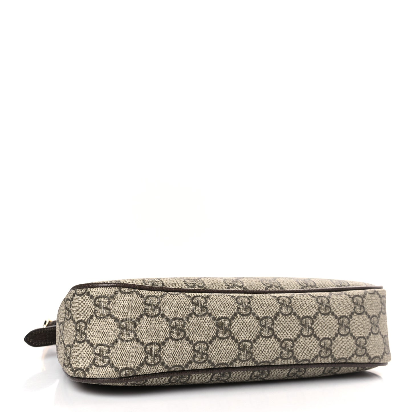 GG Supreme Monogram Textured Dollar Calfskin Small Ophidia Hobo Beige Ebony New Acero