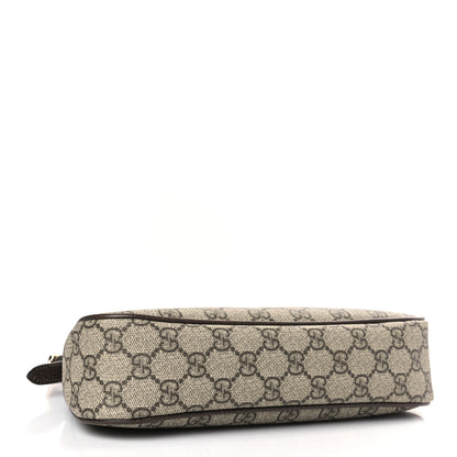 Gucci GG Supreme Monogram Textured Dollar Calfskin Small Ophidia Hobo Beige Ebony New Acero 4 of 9