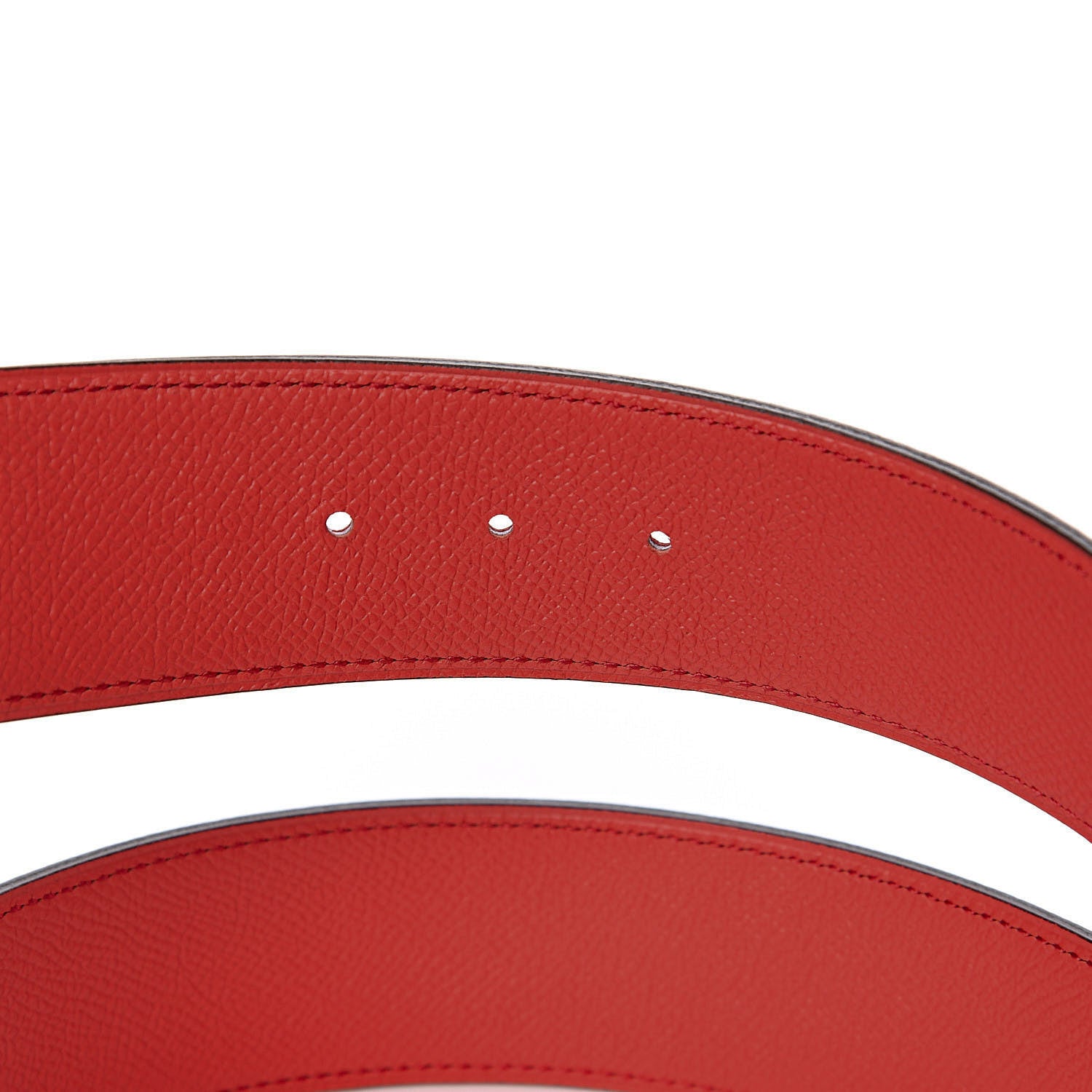 Hermes Epsom 32mm Belt Strap 90 Rouge Casaque Rose Jaipur 5 of 6