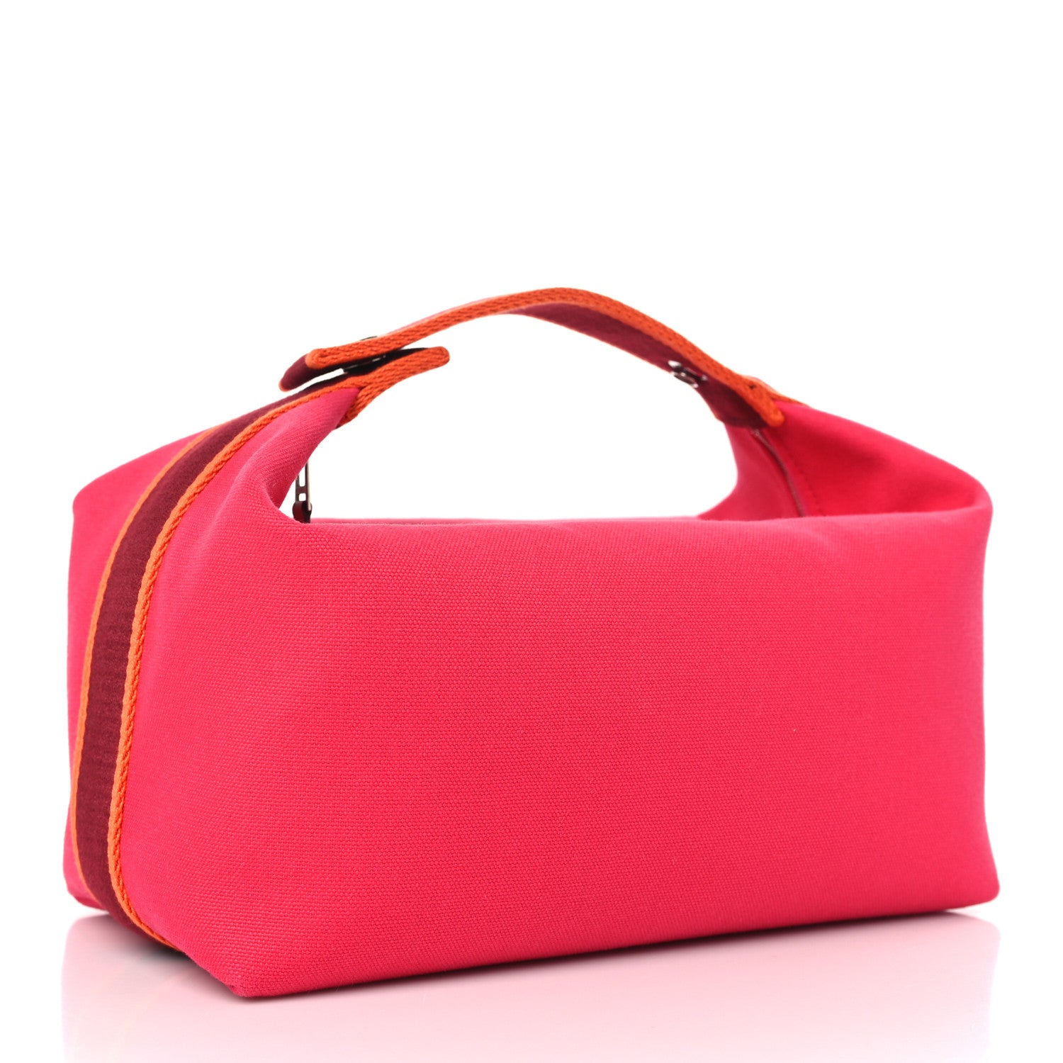 Hermes Canvas Large Bride-A-Brac Pouch Hibiscus 3 of 9