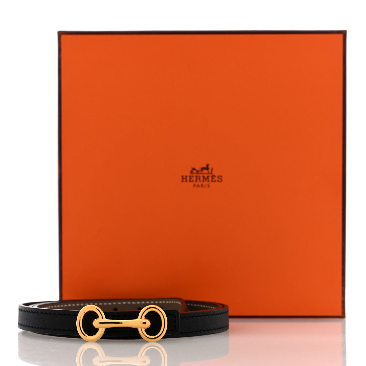 Hermes Epsom Swift 13mm Heritage Belt 85 34 Etoupe Black 5 of 5