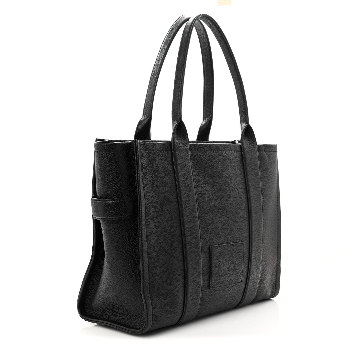 Grained Calfskin Large The Tote Bag Black
