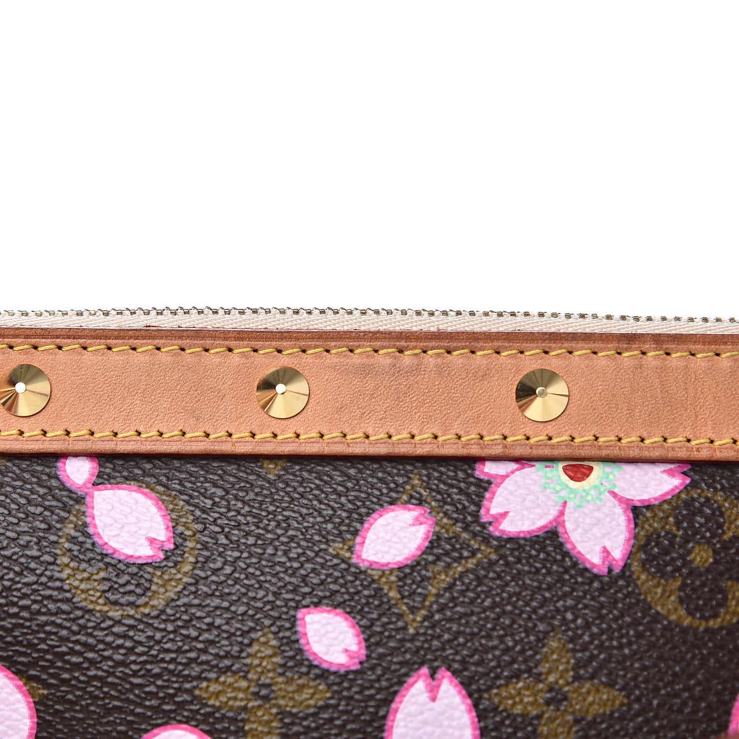 Monogram Cherry Blossom Pochette Accessories Brown