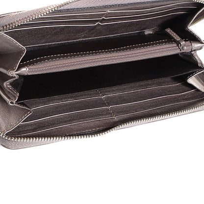 Gucci Metallic Guccissima Large Twins Zip Around Wallet Mauve 5 of 7