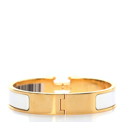 Hermes Enamel Narrow Clic Clac H Bracelet PM White 4 of 8