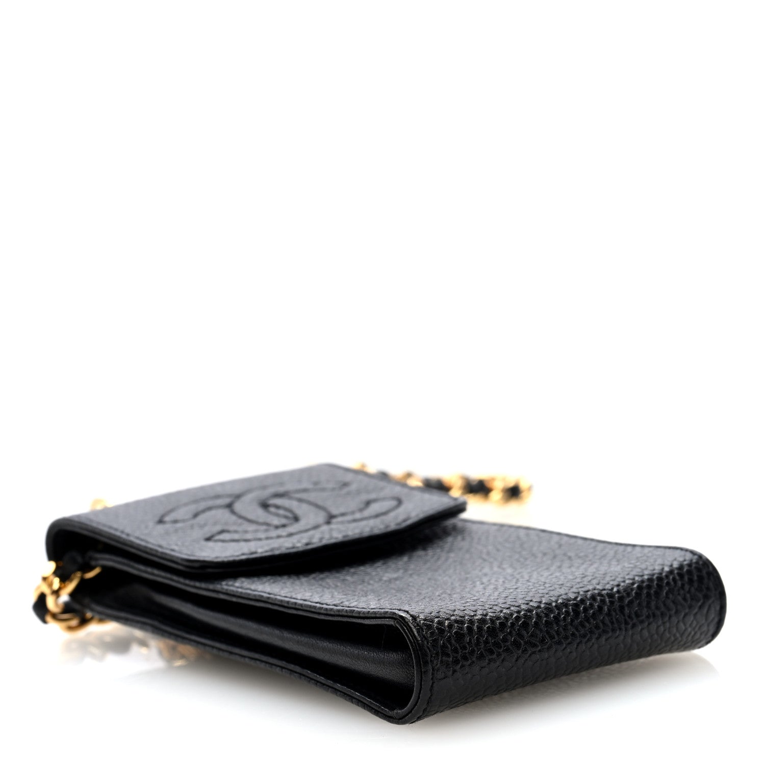 Chanel Caviar CC Phone Holder Crossbody Black 4 of 10