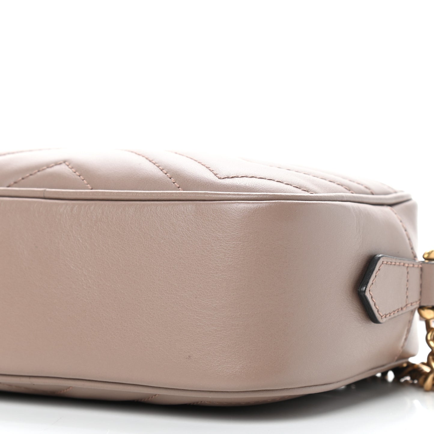 Calfskin Matelasse Mini GG Marmont Chain Shoulder Bag Porcelain Rose