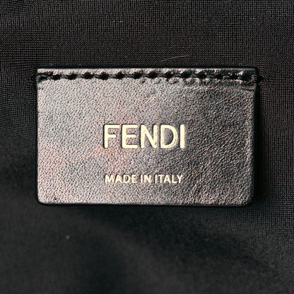 Fendi X SARAH COLEMAN Fabric Jacquard Vitello Grace Light Woven Lanyard FF Vertigo Pouch Pocket Backpack Tobacco Moro Black 6 of 10
