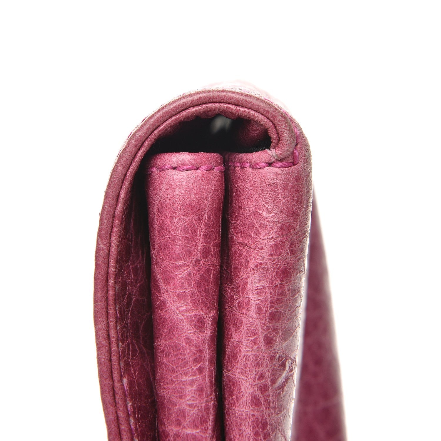 Balenciaga Agneau Giant 21 Gold Hardware Envelope Clutch Magenta 11 of 11