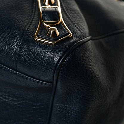 Balenciaga Chevre Gold Metallic Edge Hardware Velo Bleu Nuit Dark Sea 10 of 13