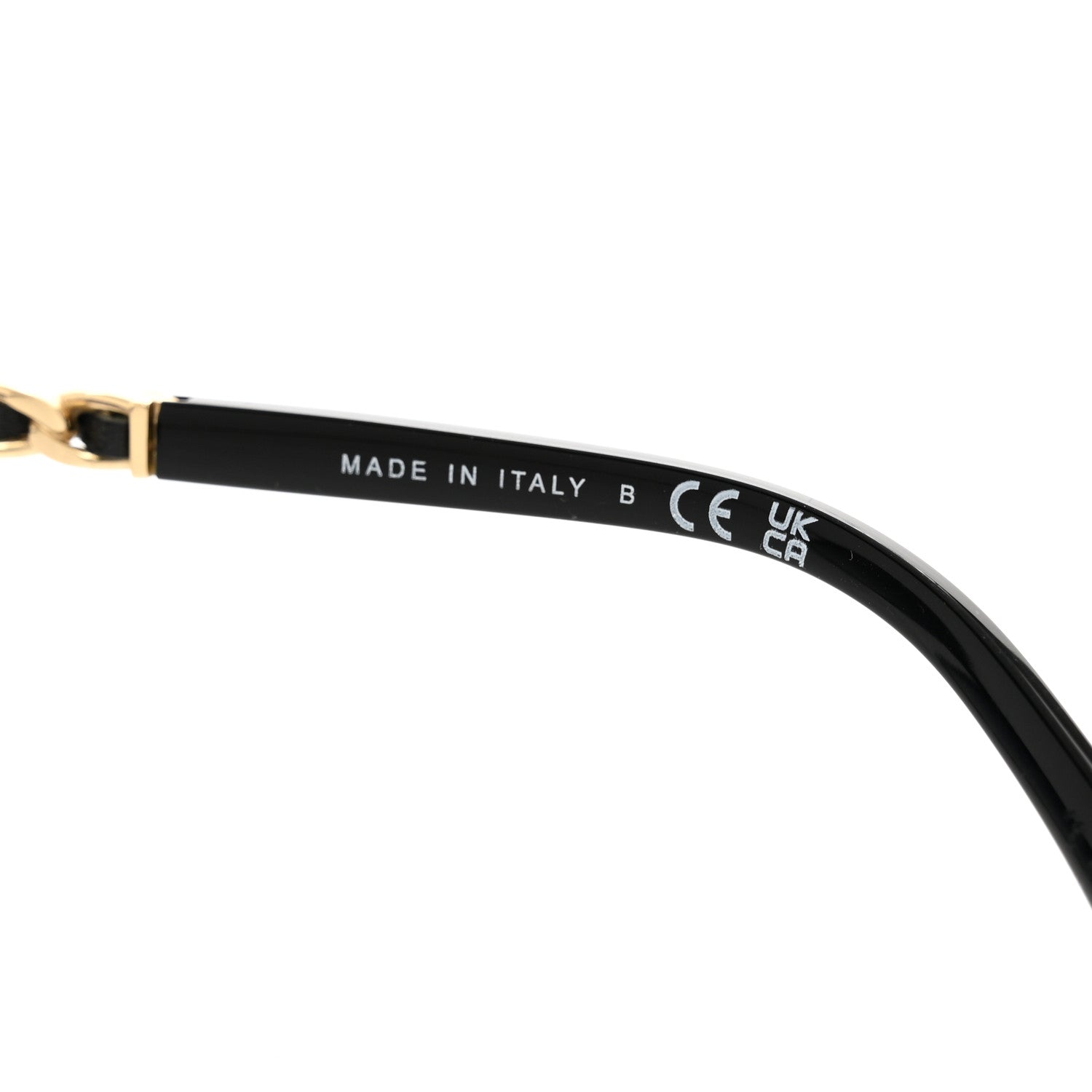 Chanel Lambskin Square Chain Sunglasses 5210-Q-A Black 5 of 7