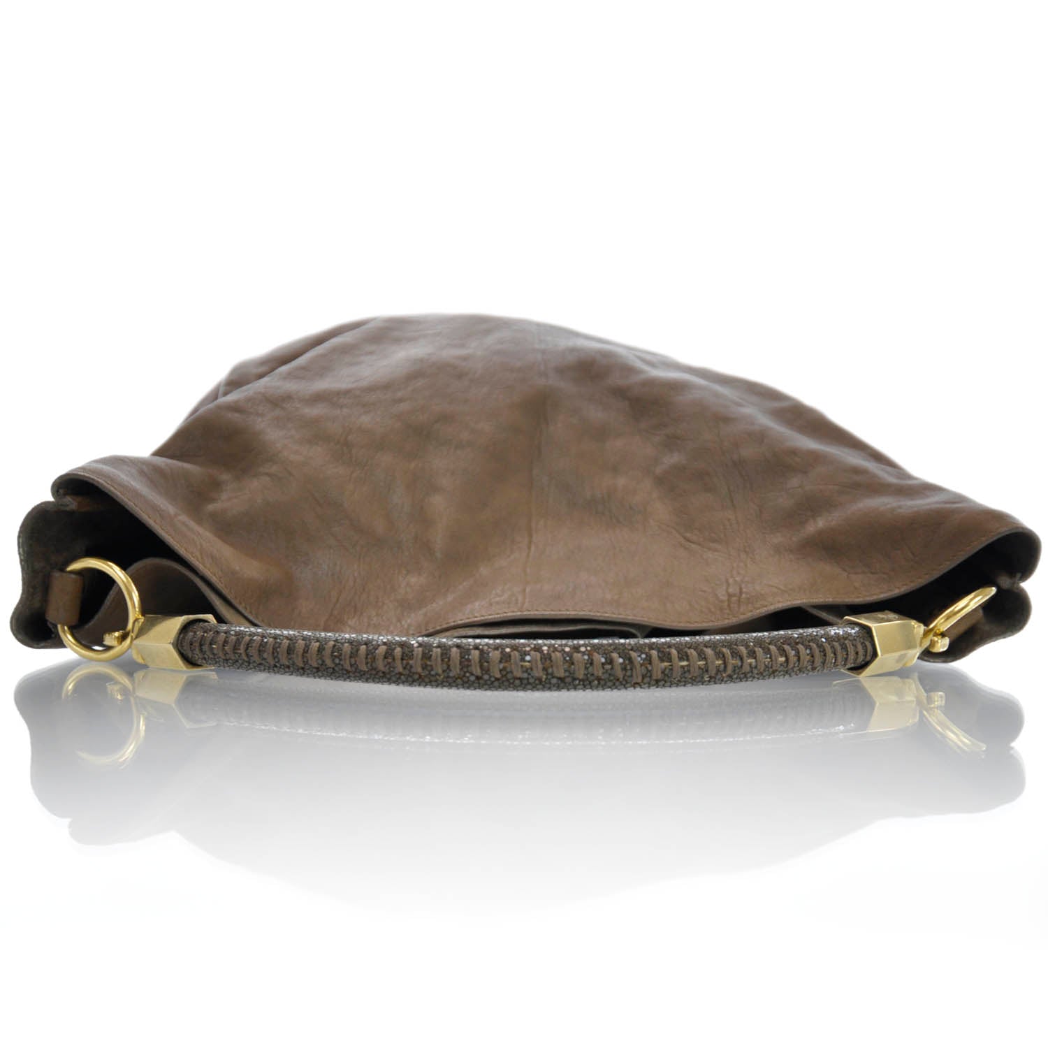 Saint Laurent Leather Large Roady Brown 4 of 10