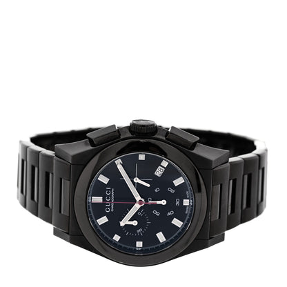 Gucci Stainless Steel 44mm Pantheon Chronograph Quartz Watch Black 2 of 4
