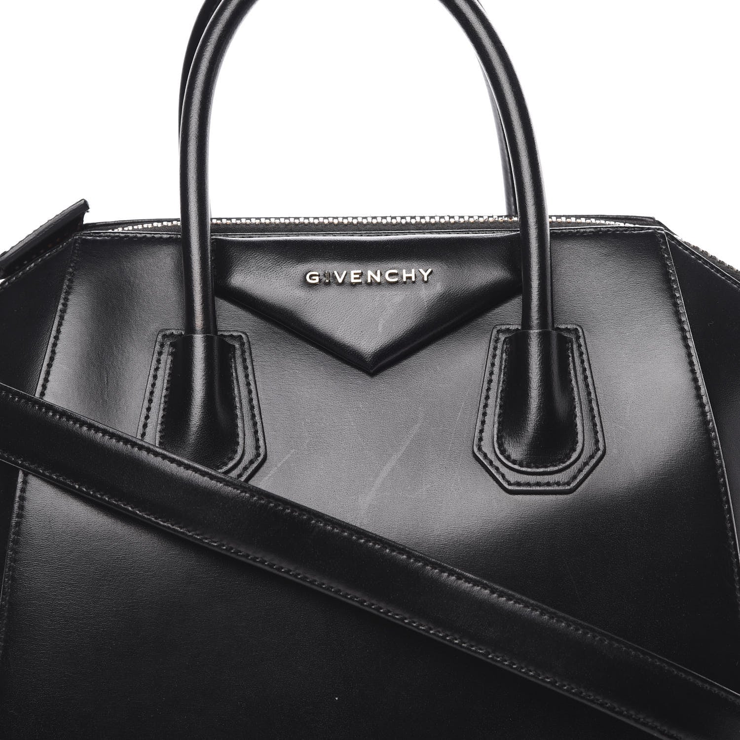 Givenchy Shiny Lord Calfskin Small Antigona Black 8 of 12