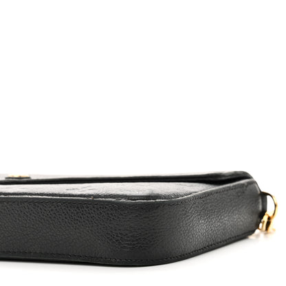 Louis Vuitton Empreinte Pochette Felicie Chain Wallet Black 9 of 9