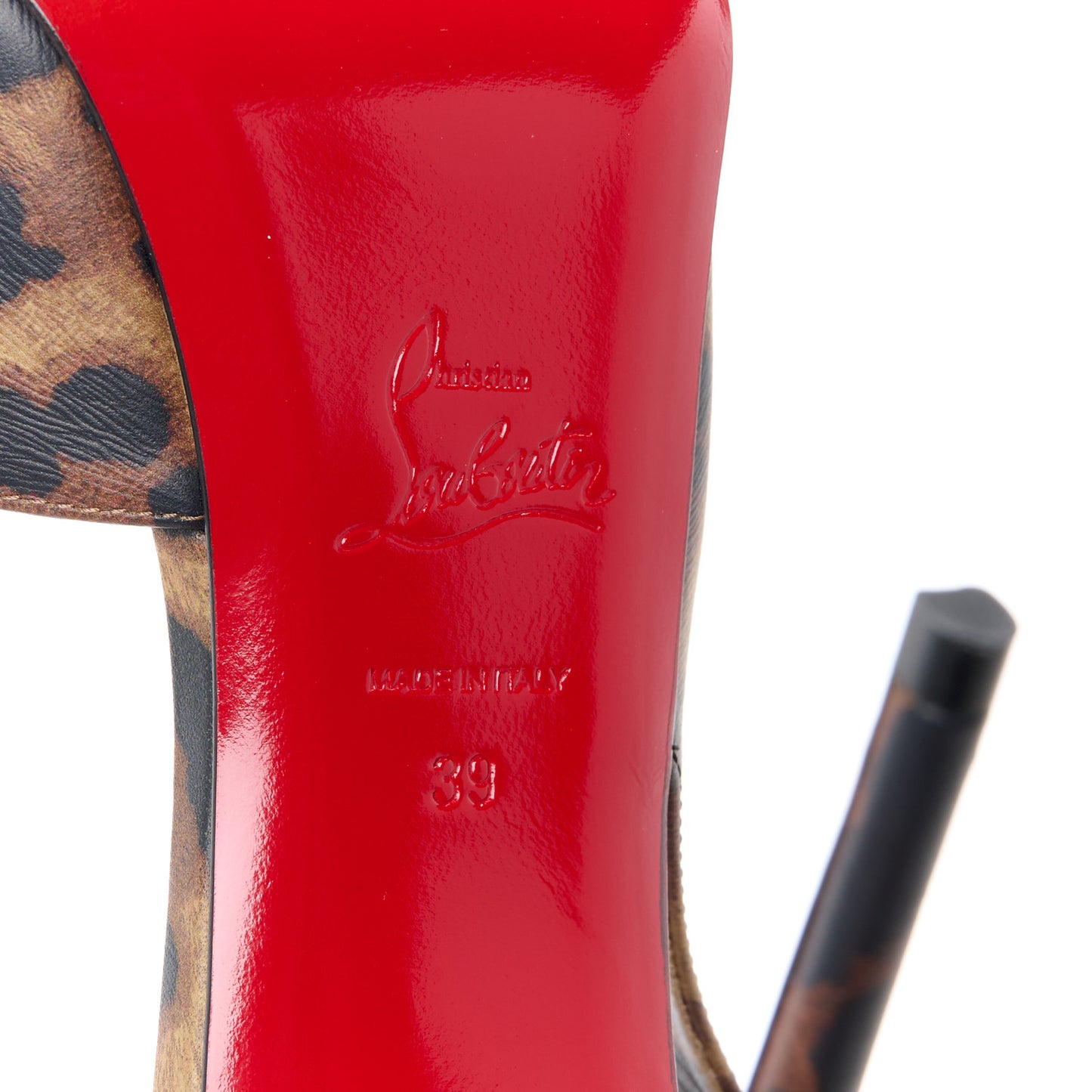 Calfskin Leopard Jenlove Alta 120 Pumps 39 Brown