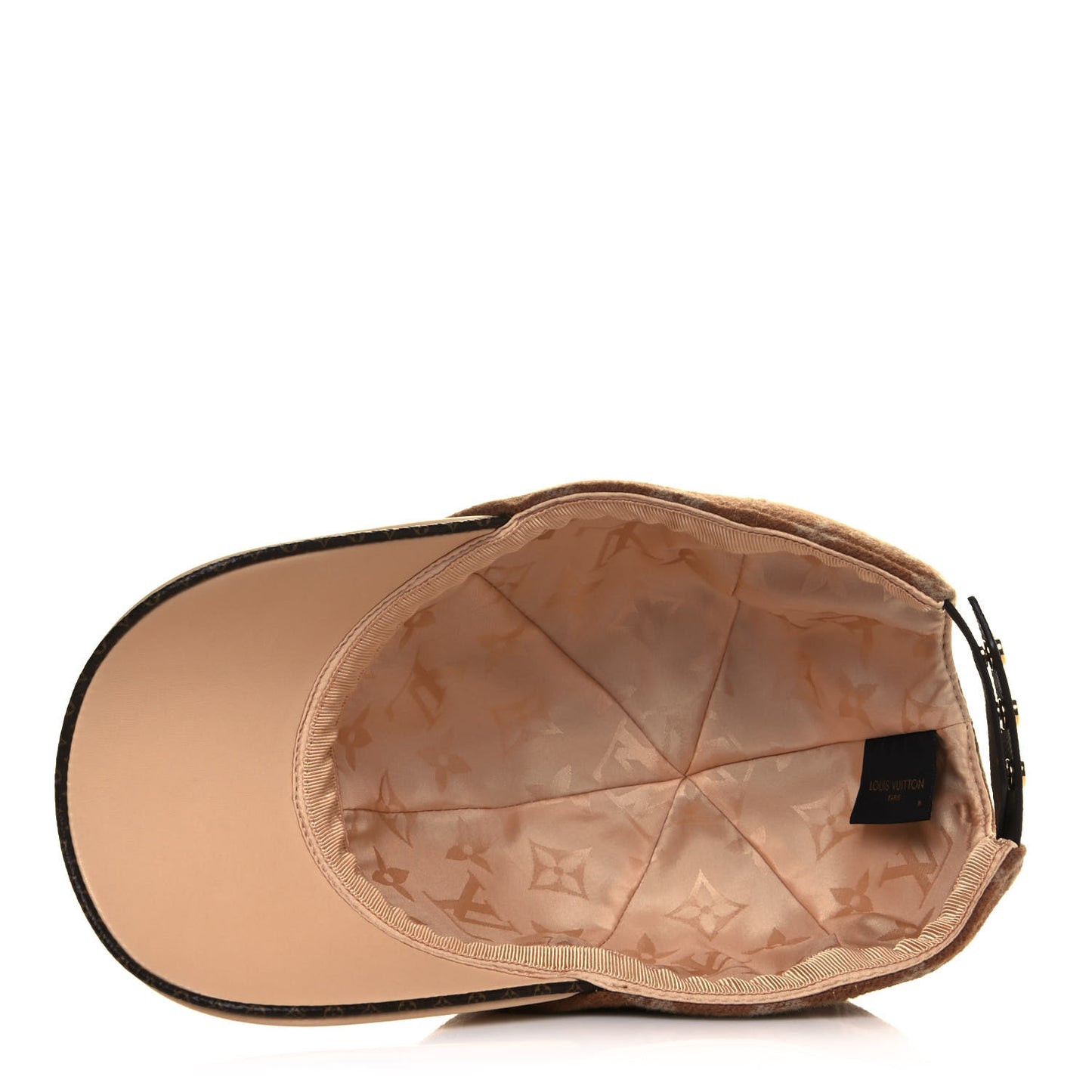 Wool Monogram Carry On Cap M Beige